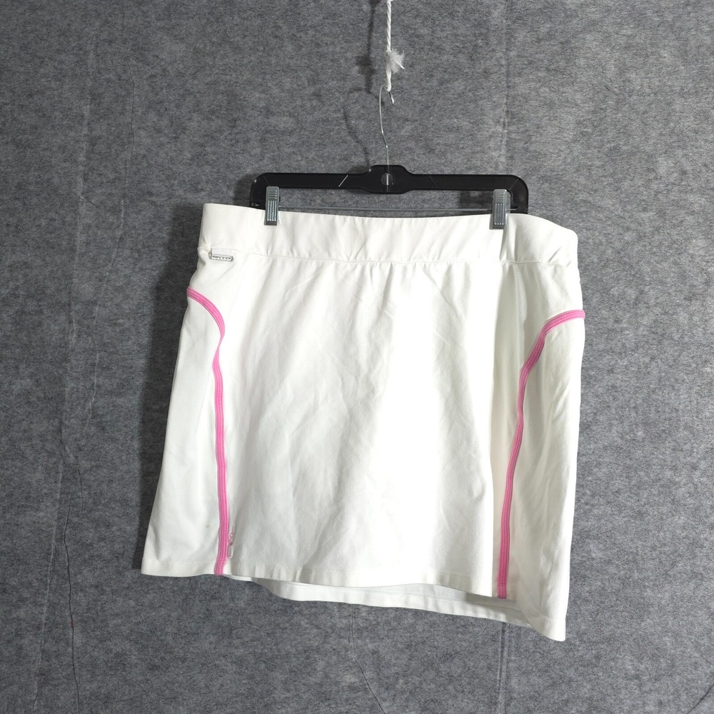 Lauren Ralph Lauren Active Performance White Pleated Skort Skirt Golf Tennis  XL